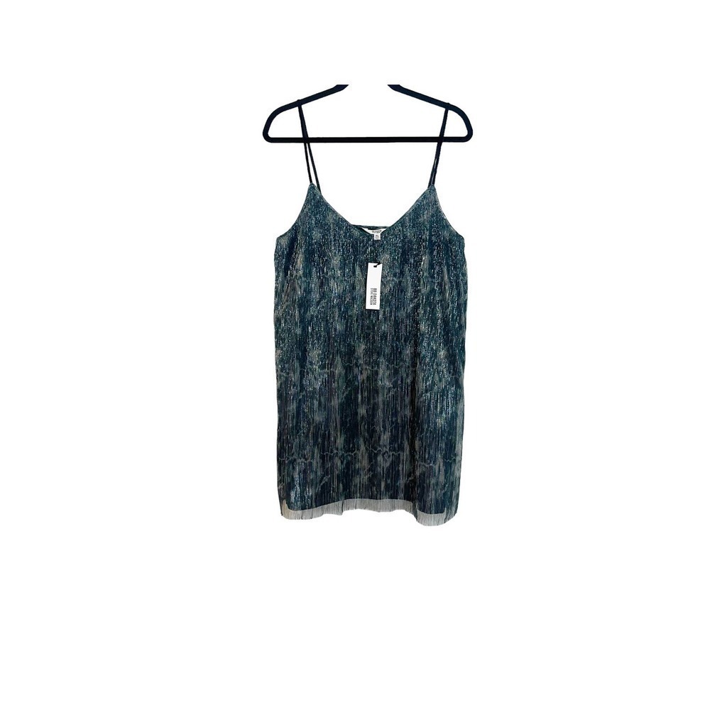 BB Dakota by Steve Madden Plissé Marble Cake Dress Sycamore Green Size XL - Picture 3 of 11